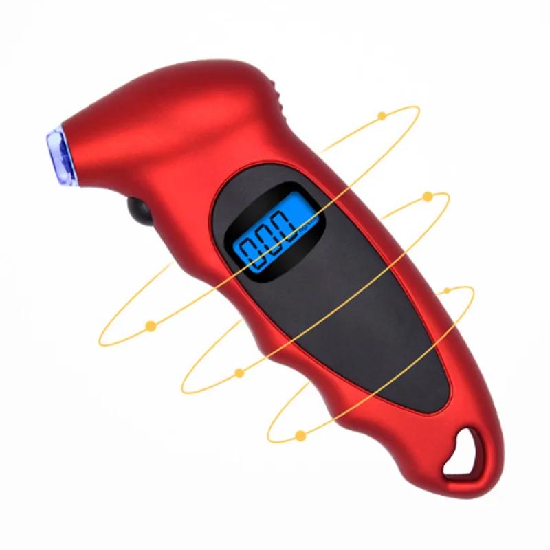 

Digital Tire Pressure Gauge 100 PSI 4 Settings with LCD Display Non-Slip Grip for Car Truck Bicycle M8617