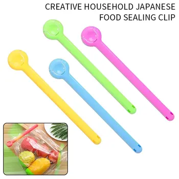 

New 2pcs Portable New Kitchen Storage Food Snack Seal Sealing Bag Clips Sealer Clamp Plastic Tool Kitchen accessories^