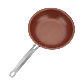 

24cm Non Stick Skillet Copper Pan Frying Pan with Ceramic Coating Saucepan Oven Suitable Induction Wok titanium frying pan