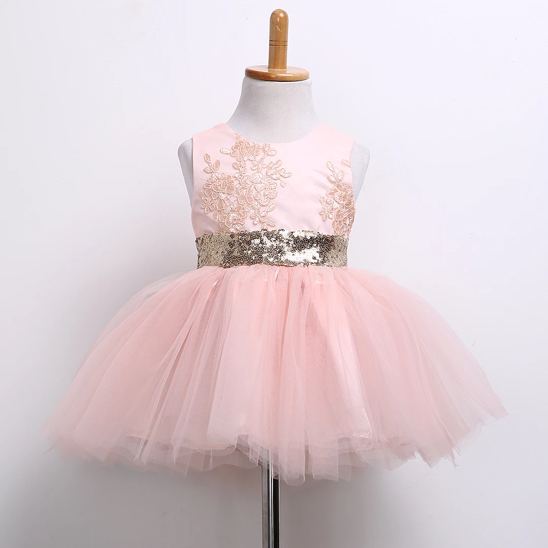 Princess Toddler Newborn Baby Girls Dress Flower Lace Tutu Party Wedding Birthday For Summer Girl Clothing | Детская одежда и