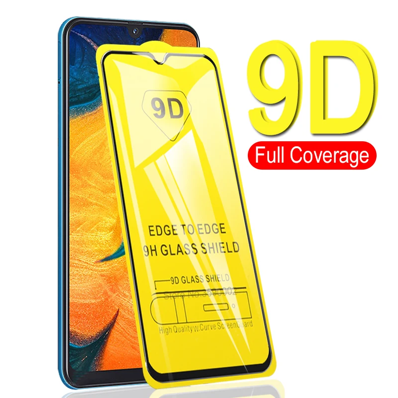 

9D Full Curved Tempered Glass On The For Samsung Galaxy A50 A40 A30 M30 M20 M10 M 20 30 A 50 40 Phone Protective Glas Cover Film