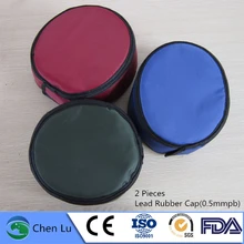 2 шт. защита от радиации 0,5 mmpb свинцовая крышка рентгеновский гамма-луч защита свинца резиновая шапка