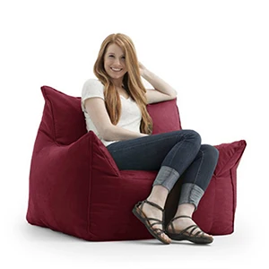 Кресло мешок диван для отдыха стулья сиденье мебель для гостиной без заполнения ленивая подушечка на сиденье Beanbags Levmoon Beanbag стул оболочки - Цвет: Suede-Wine