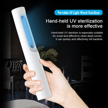 

Portable Handheld UV Sterilizer Lamp Wand Kill Bacteria Disinfection UV Hospital Home Indoor Killing Bacterial Light Stick