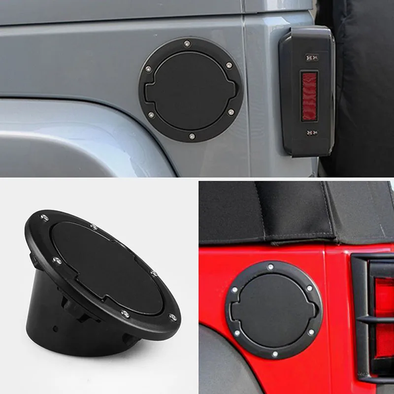 Черная крышка топливного бака для Jeep Wrangler 2007- износостойкая антикоррозионная 165 мм 1 шт. прочные аксессуары