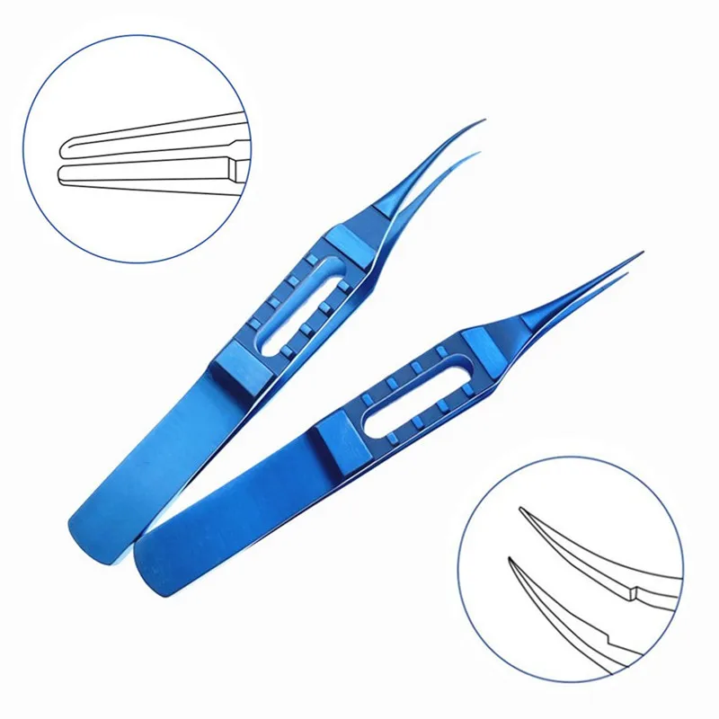 Ophthalmic Straight/curved Tying Forcep 85mm Ophthalmic Surgical
