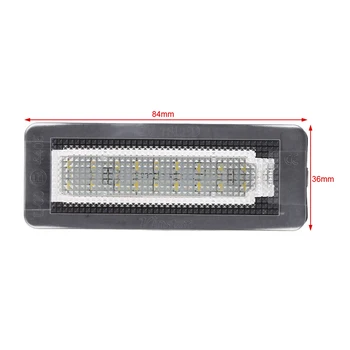 

1 Pair 18 LED Car Canbus No Error Code License Plate Lamp For Smart Rear Light E7CA