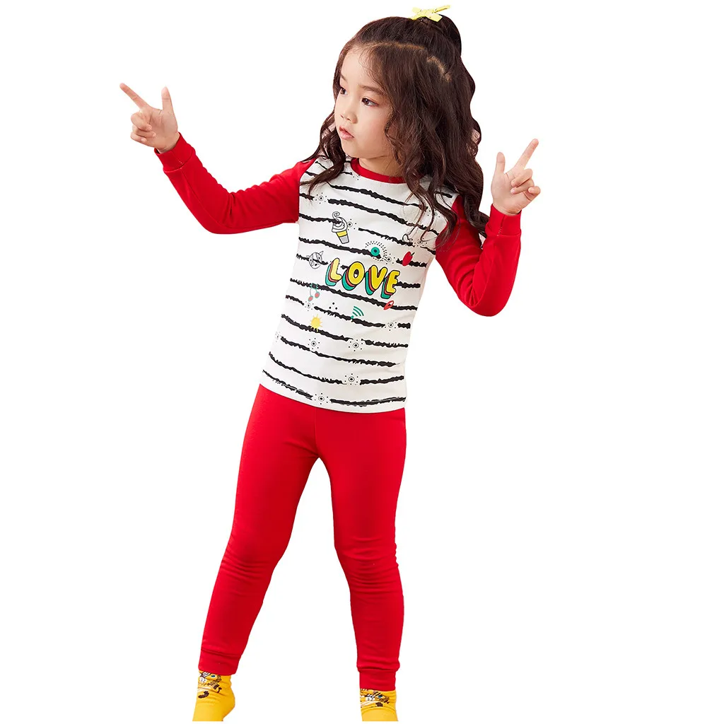 New Kids Pajamas set Boys cartoon picture Pyjamas girls cute sleepwear Sets Children nightwear family pajamas for baby outfits