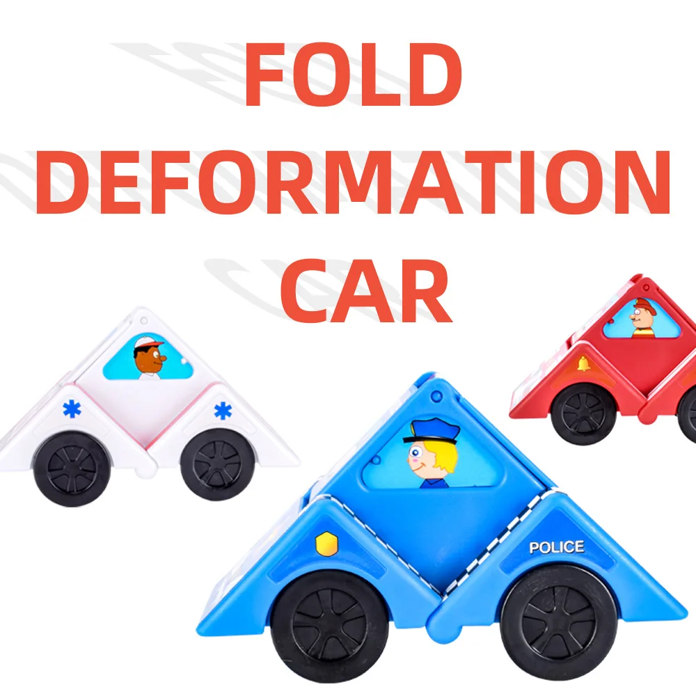 

CHILDREN'S Toy Cute Folding Square Transformer Non-toxic Environmentally Friendly Mobile Sliding Educational Cartoon Building Bl