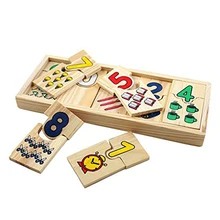 Монтессори Обучающие деревянные игрушки для детей Математическая головоломка Дети Обучение логарифмический пазл доска цифровые игры подарки