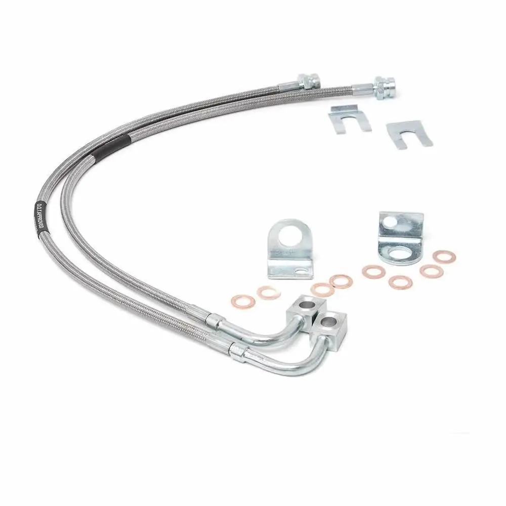 Extended Brake Line Fits Jeep Wrangler JK 2007-4-6" Lift 89707 89708 Stainless Steel FRONT or REAR brake line