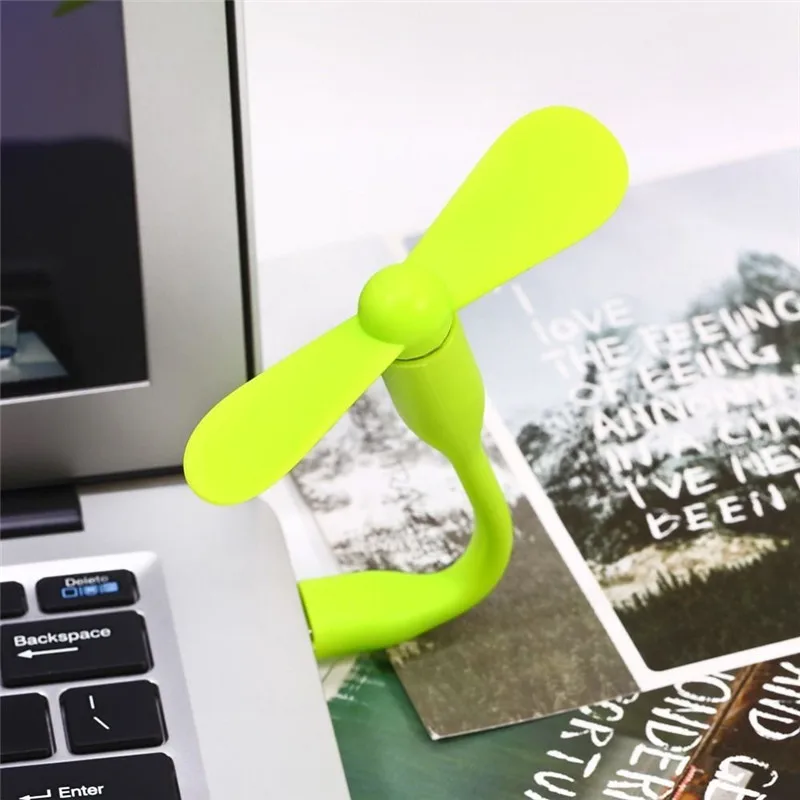USB вентилятор гибкий портативный съемный USB мини-вентилятор для всех источников питания USB выход USB гаджеты адаптер для мобильного телефона случайный цвет