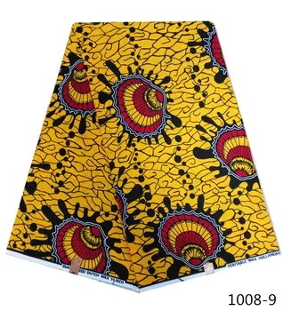 

2020 Ankara African Cotton Wax Prints Fabric African wax High Quality African Real Angola Wax Fabric For Party Dress 1008