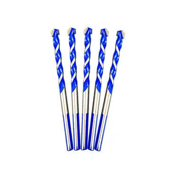 

10Pcs Triangle Twist Drill Bits Carbide Alloy Bit Set for Marble Tile 6mm tungsten steel alloy