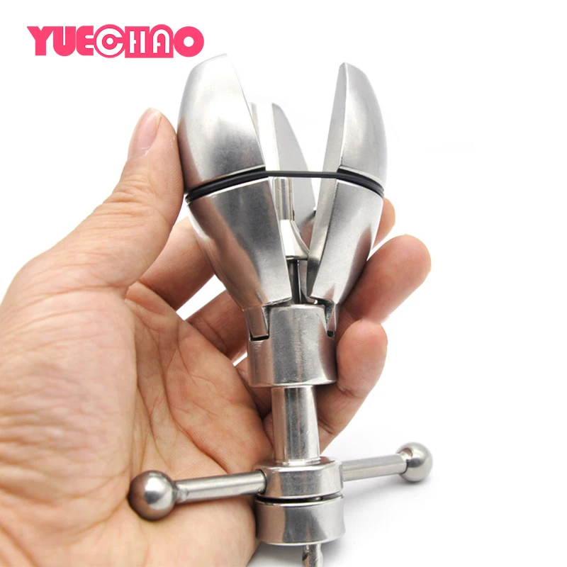 High Quality Stainless Steel Openable Anal Plug Heavy Anus Beads Lock With Handles DUilator Butt Sex Toy for Woman Man | Красота и