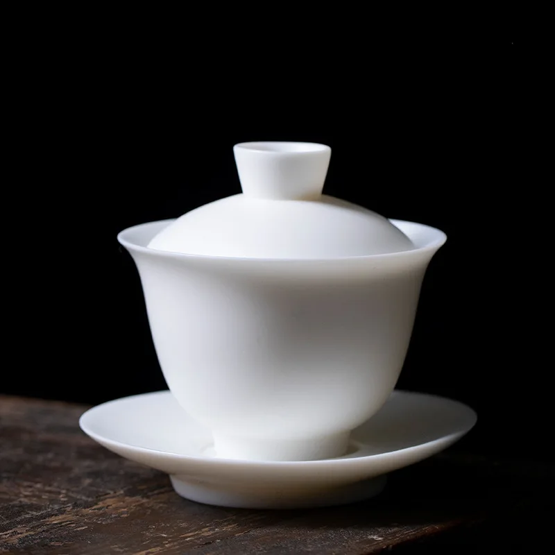 Овечьи полные нефритовые фарфоровые крышки чаша не Горячая Женская чайный набор