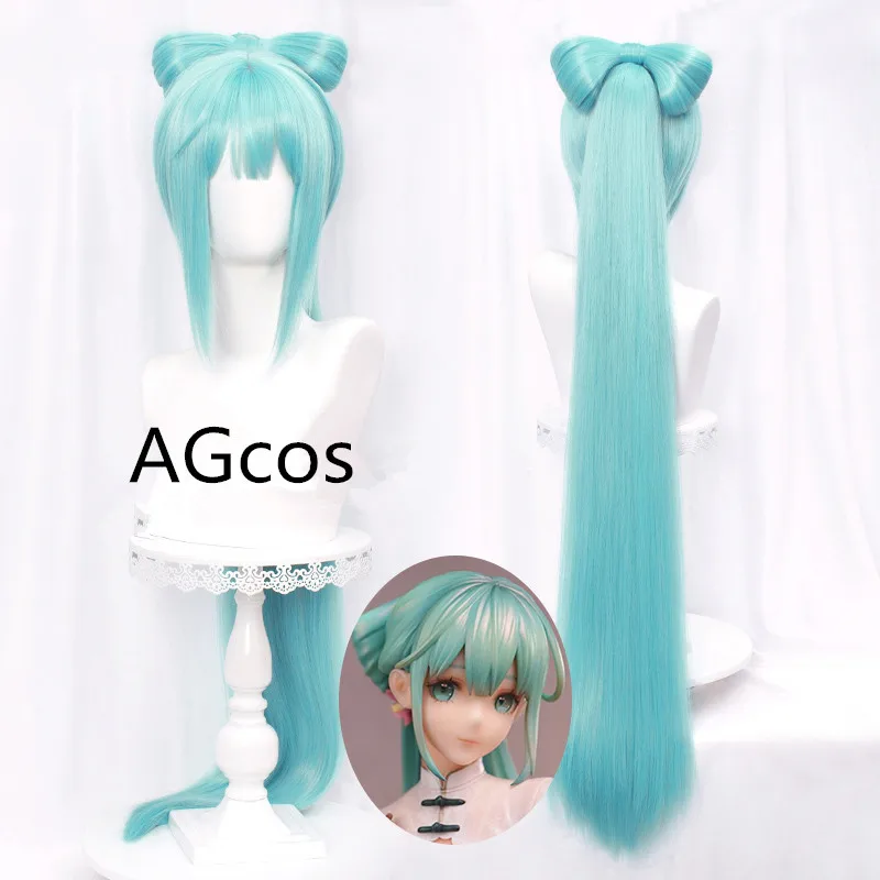 Аниме VOCALOID Miku Shaohua Ver. Парик для косплея |