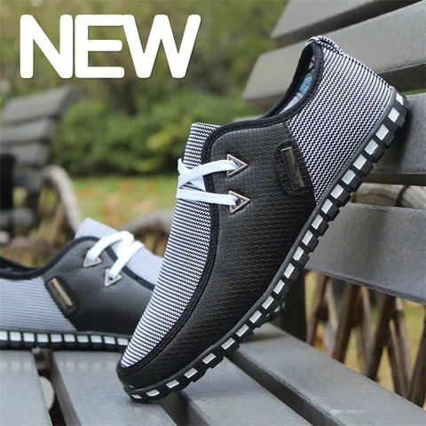 Summer Sneakers Leather Shoes Men Loafers Slip On Casual Shoes Male Flats Driving Shoes SIZE 47 Trainers Zapatos Hombre