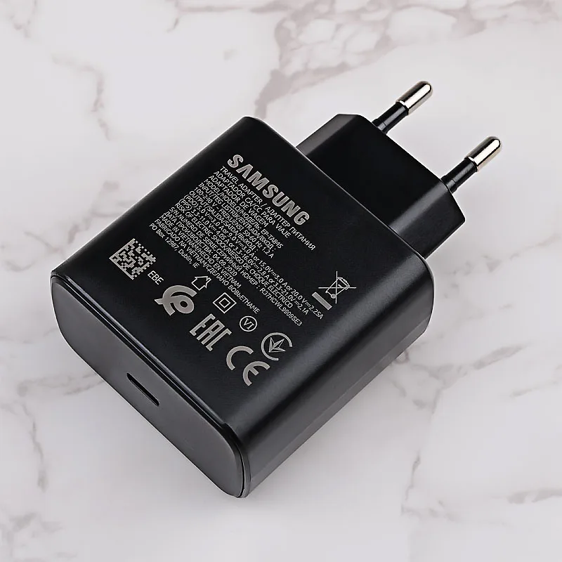 Original Samsung Fast Charger 45W Fast Type C Adapter Cable for Samsung GALAXY Note 10 20 S20 Plus S20 Ultra S21 A71 A80 A91 wallcharger Chargers