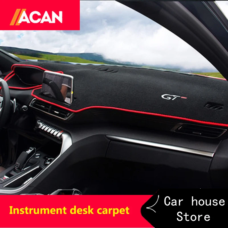 

Car dashboard MAT work station of shading carpet is suitable for Peugeot3008 3008gt meter mesa bedclothesMAT car modeling carpet