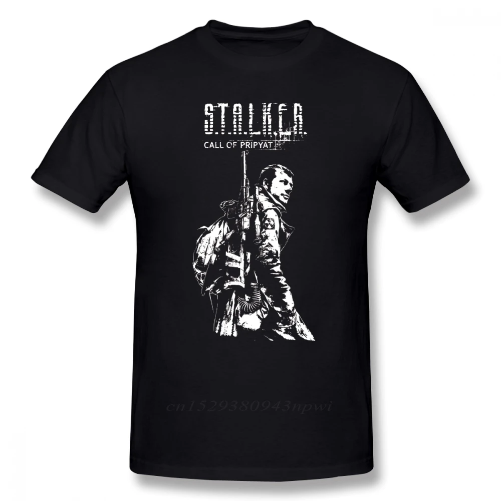 Stalker Game T Shirt Stalker Cop White T-shirt 100% Cotton Male Tee Shirt  Print Casual Short-sleeve Plus Size Awesome Tshirt - T-shirts - AliExpress