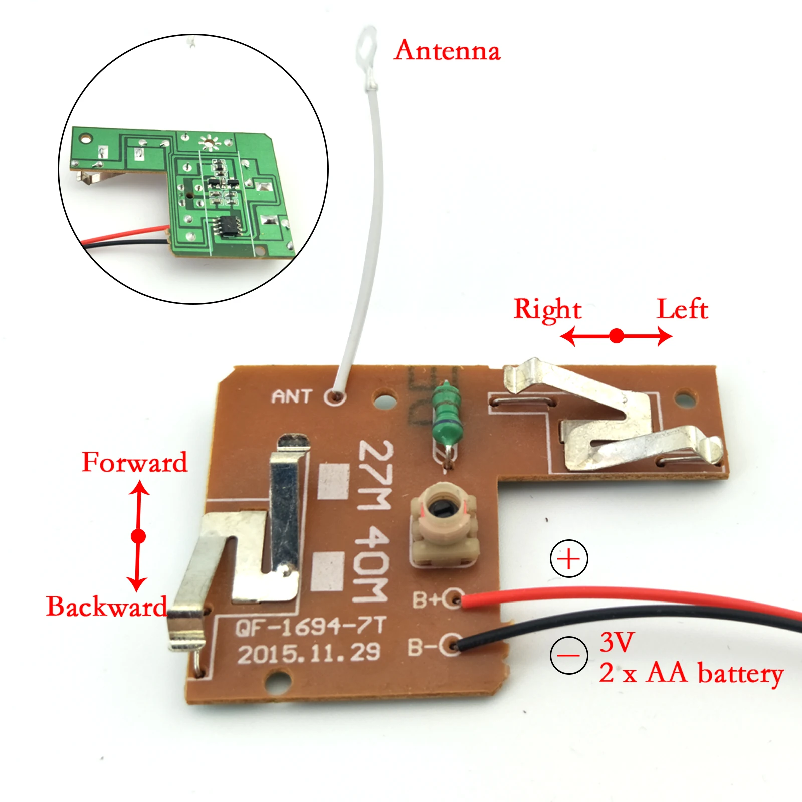 アンテナ付きの送信機と受信機のPCB,DIY用の無線システム,rc