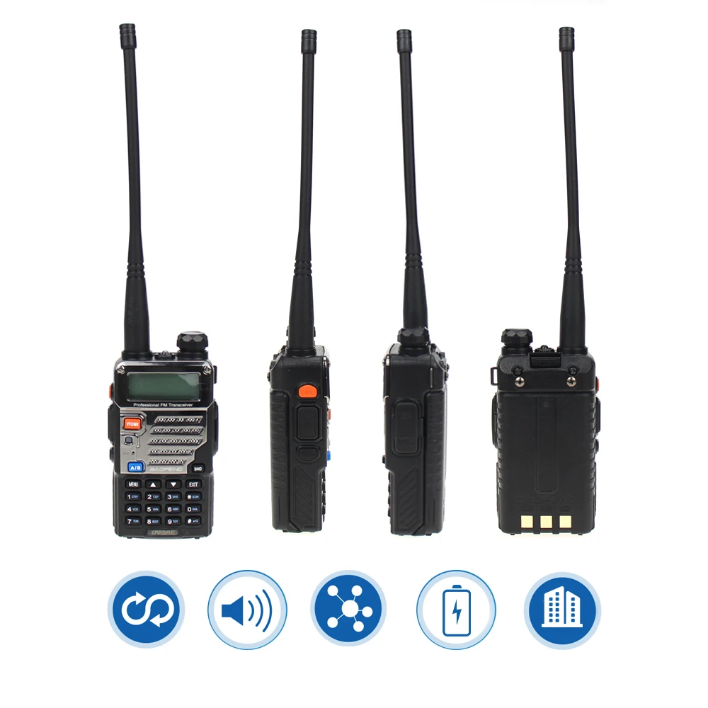 10 шт. BAOFENG UV-5RE двухдиапазонный любительский портативный двухсторонний радио FM Любительская рация