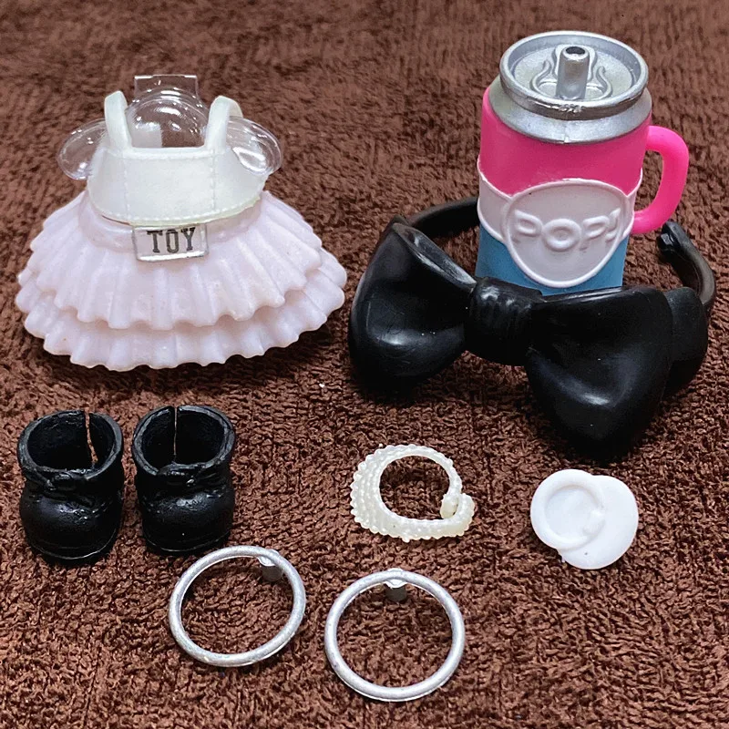 L.O.L. SURPRISE 1 Set Original Clothes Shoes Bottles Accessories Dress Suit for LOL 8 cm Big Sister Dolls Unicorn Outfit Kid Toy 10