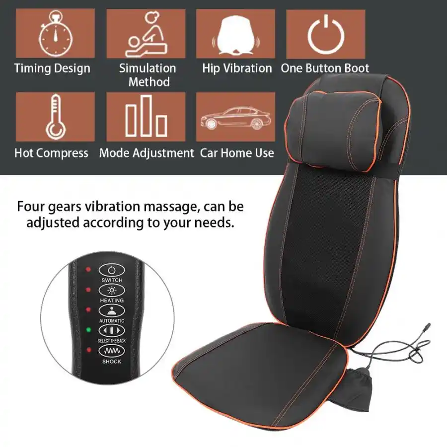 多機能シートクッションマッサージバック疼痛緩和マッサージパッド車家庭用マッサージチェア海外倉庫高速配送 マッサージチェア Aliexpress