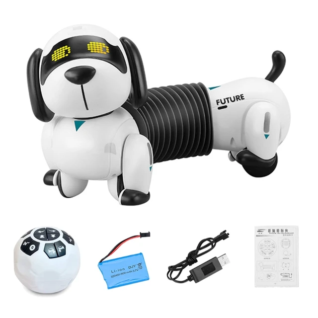 D55E Remote Control Dachshund Dog RC Robotic Stunt Puppy Toys Electronic Pet Following Programmable Robot 1