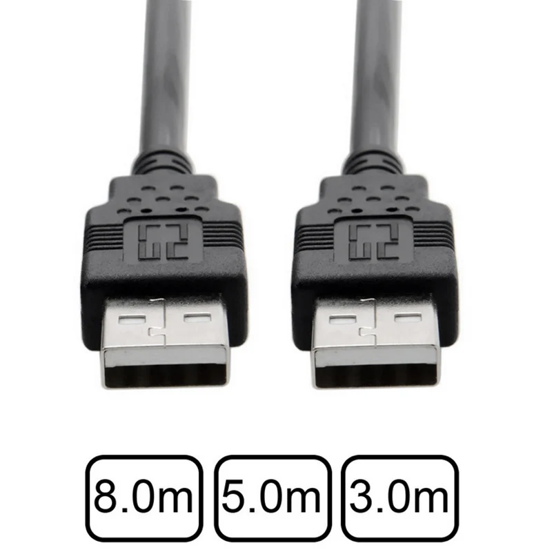 10 футов черный USB 2,0 High Speed штекер A-Male A кабель