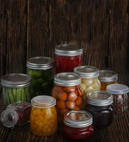 Regular Mouth Mason Jars and Lids for Meal Prep, Food Storage, Canning, Drinking, Dry Food, Spices, Salads, Yogurt（1PCS） 2