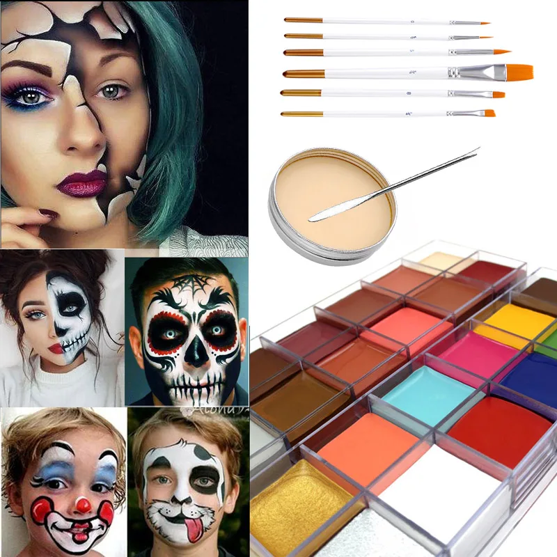 Профессиональный макияж для Хэллоуина с особым эффектом пигмент вампир тыква