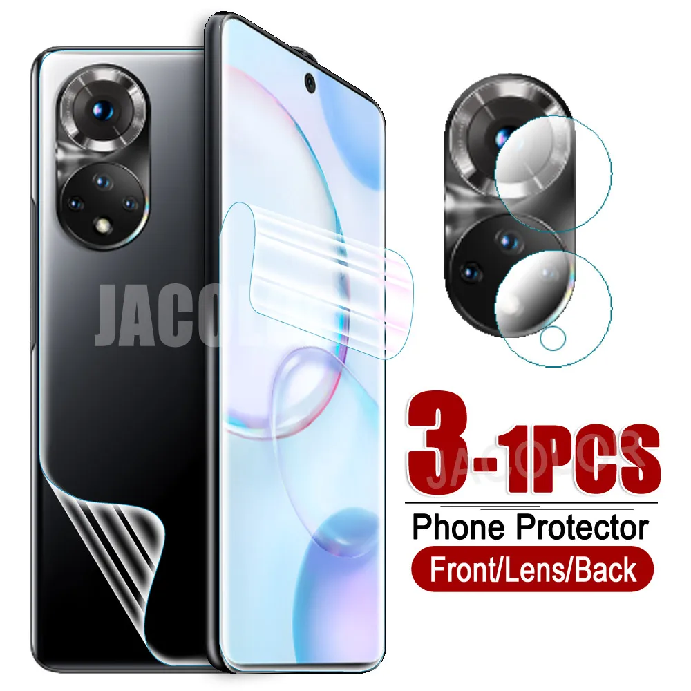 Protective Hydrogel & Camera Glass Film Set - Screen & Back Cover