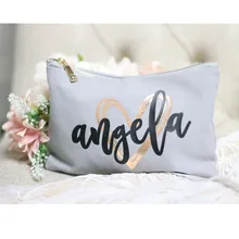 Благодарим Вас, Подарочные косметички, Индивидуальная сумка для невесты, свадебные подарки на день рождения, свадебная косметичка, вы будете мои подарки