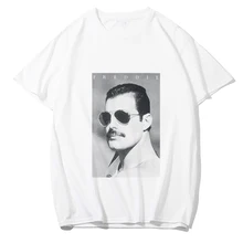 Freddie Mercury T Shirt Men/women Fashion Vogue Tshirt Hip Hop Rock Punk Style Summer White Cotton Boyfriend Gift Tshirt Homme