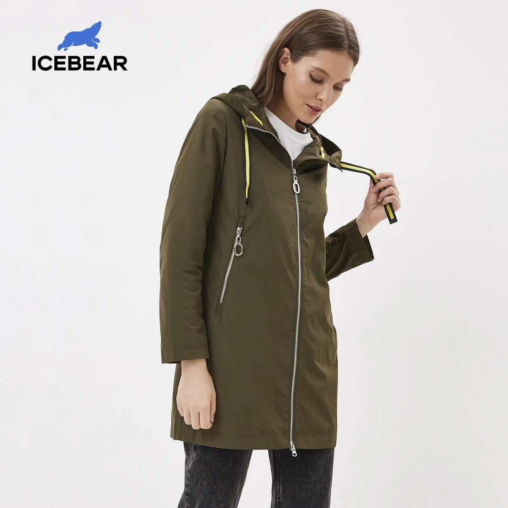 ICEbear 2020 Women’s spring windbreaker quality women’s trench coat fashion brand clothing GWF20167I