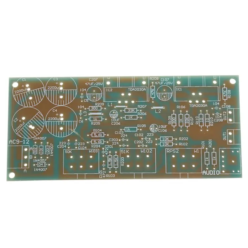1x2x18 Вт TDA2030A 2,0 двойной трек TDA2030A аудио усилитель плата модуль DIY комплект