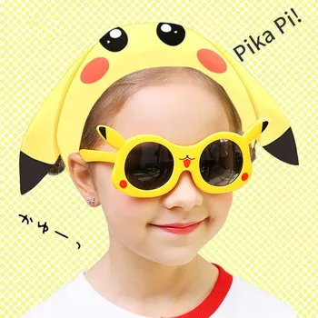 

Pikachu Child Sun Glasses Anime Pokemon Cosplay Kids Cartoon Cute Sunglasses Silica Gel Glasses