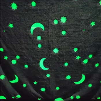 

Luminous Blanket Glow in the Dark Fleece Blankets for Beds Decoration Star Moon Plush Sofa Throw Blanket Christmas Birthday Gift