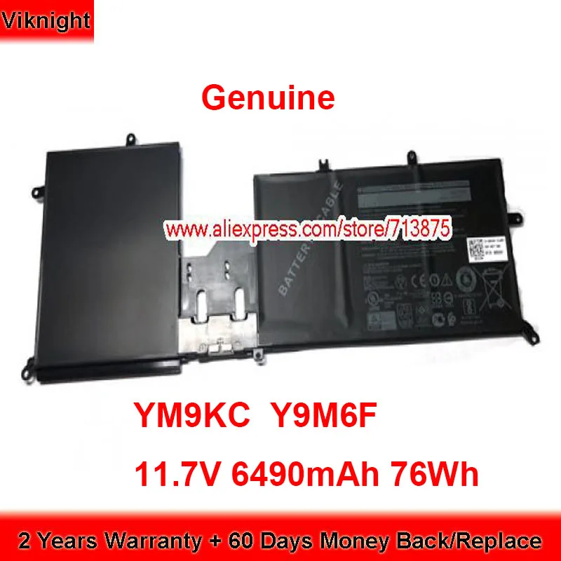 Подлинная батарея YM9KC Y9M6F для Dell Alienware M15 ALW15M-D4725B R2 P87F M17 P41E 11 7 V 6490mAh 76Wh | Компьютеры и