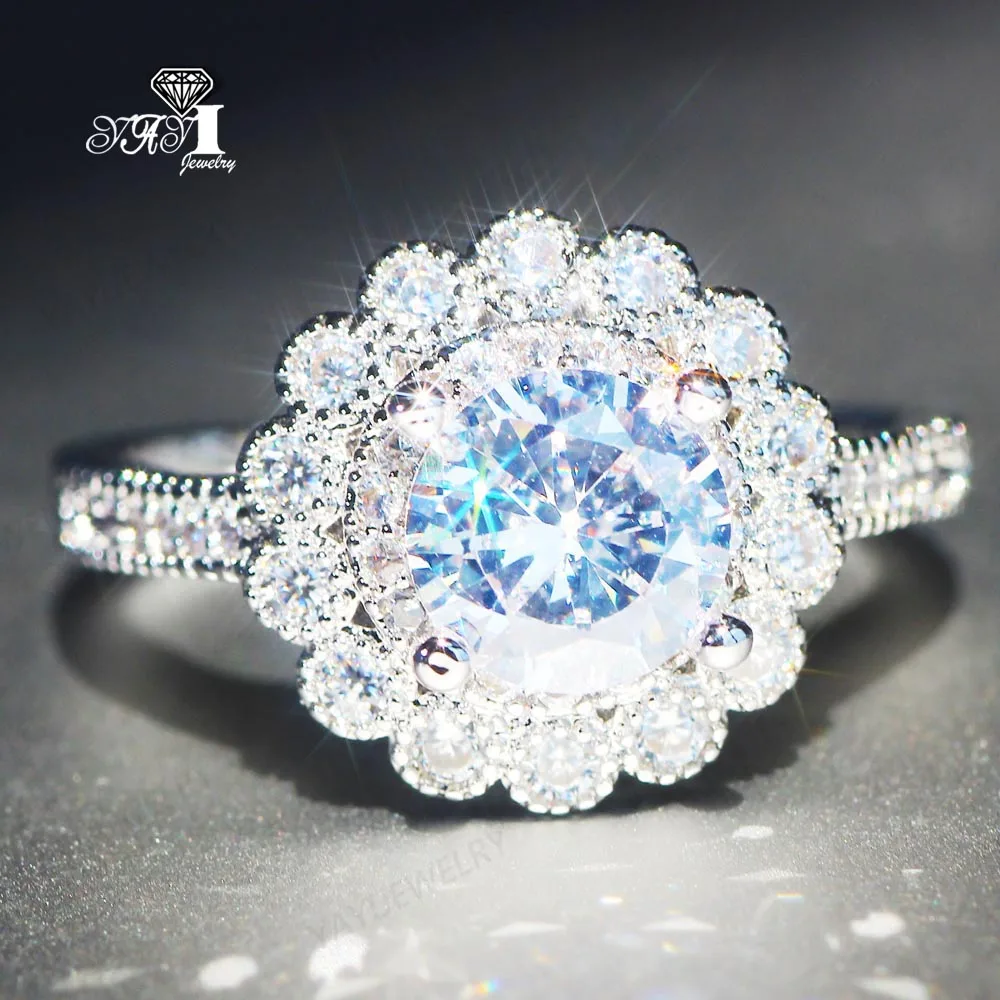

Wholesale YaYI Fine Jewelry Fashion Princess Cut White Cubic Zirconia Silver Color Engagement Wedding Party Lovers Rings