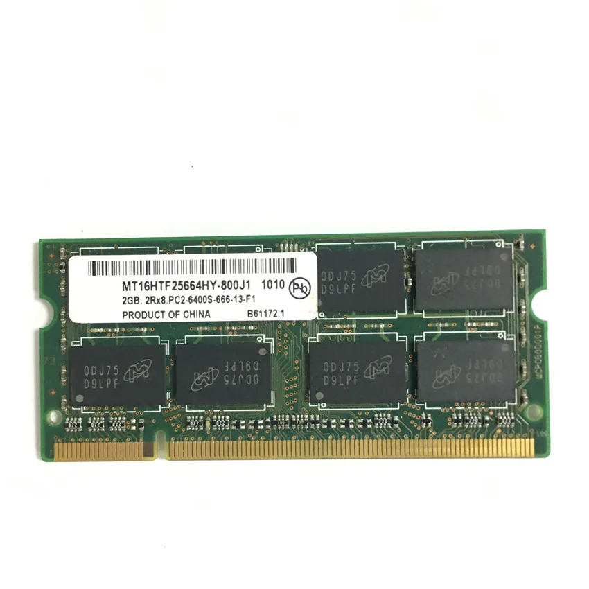 2G 2 Гб DDR2 PC2 6400 800 МГц 2RX8 памяти ноутбука 2G PC2-6400S ddr2 800 МГц 200pin Тетрадь Оперативная память микрон чипсет