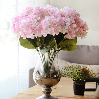 

6pcs Simulation Hydrangea Artificial Flower DIY Wedding Wall Decoration Artificial Flower Family Festival Party