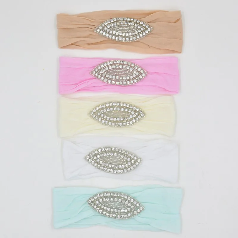 Yundfly Boutique Baby мягкая широкая нейлоновая повязка на голову прозрачная овальная