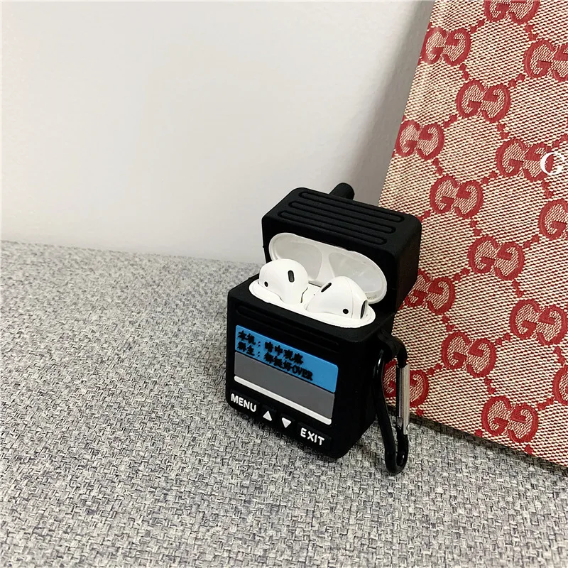 Милый мультфильм Пингвин Airpods брелок Bluetooth наушники силиконовый чехол для Airpods 2 защитный Брелок «Обложка»