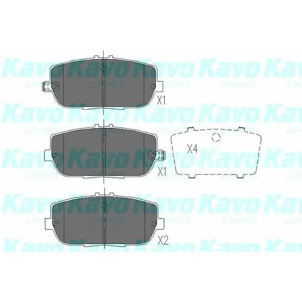 К-т торм. колодок Re Mazda MX-5 III 05 KAVO PARTS KBP-4551