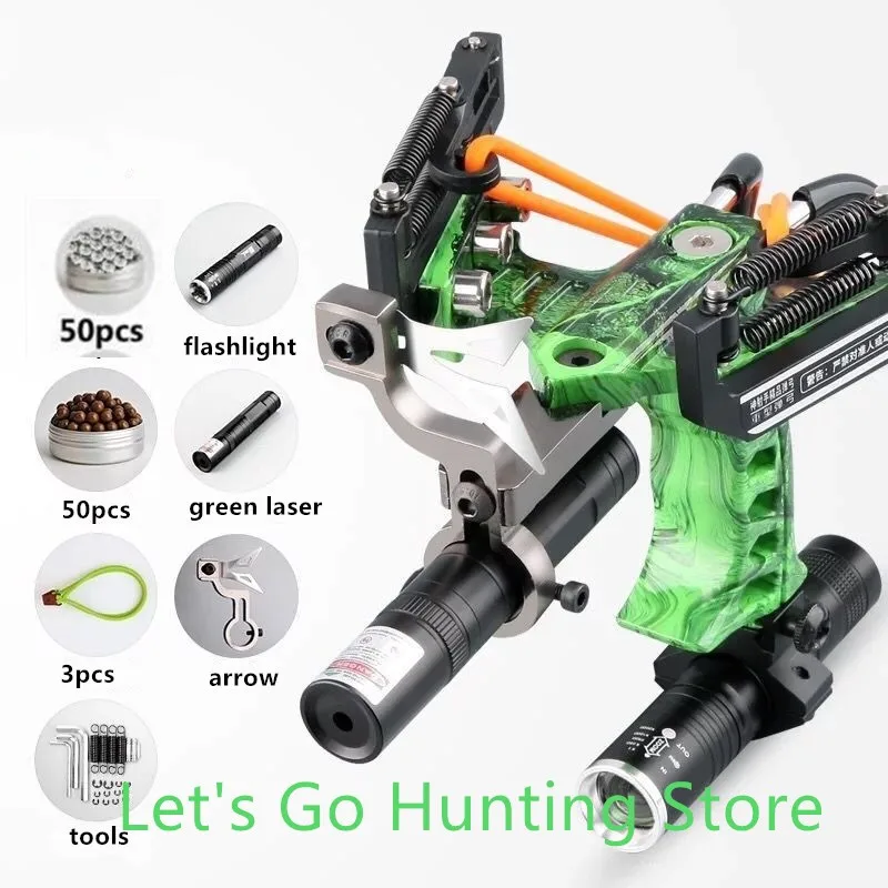 New Slingshot Hunting Shoot Powerful Fishing Catapult Sling Shot