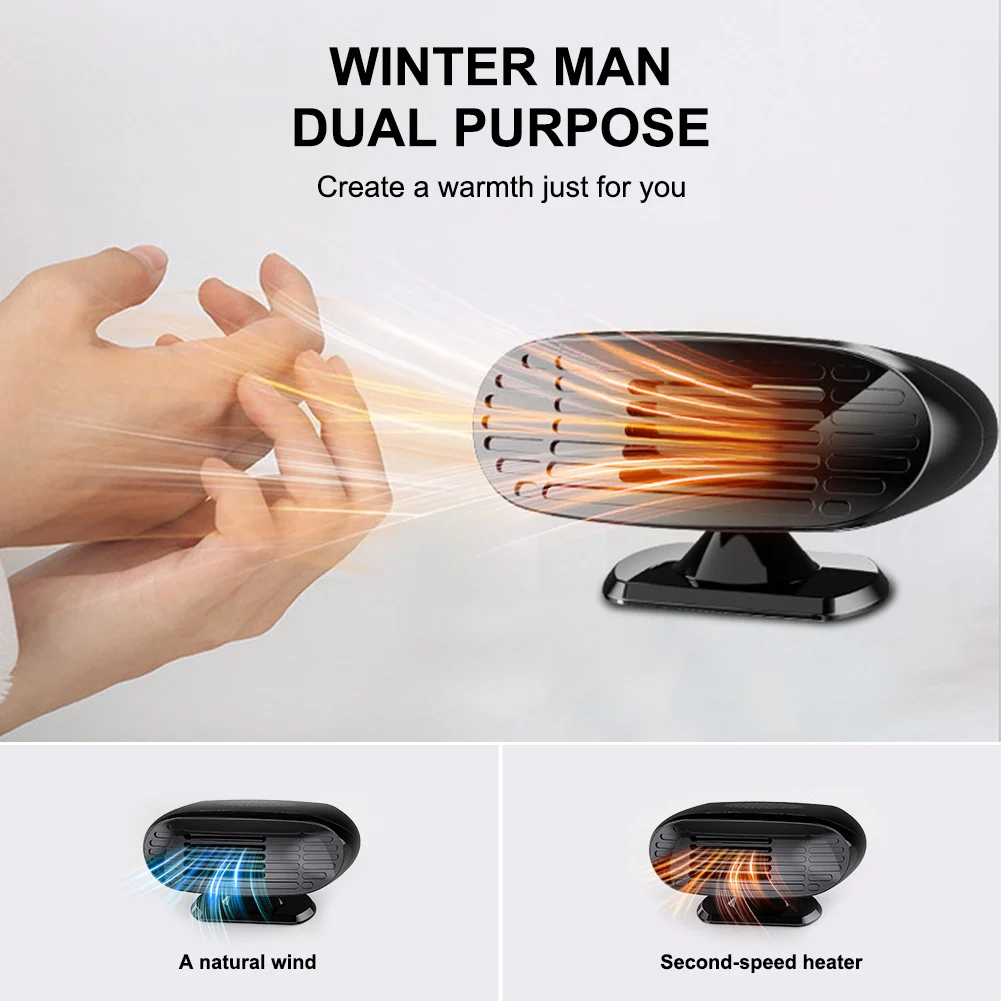 12V/24V Car Heater 150W Mini Vehicle Windshield Defogger Automobile Windscreen Defroster Demister Universal | Автомобили и