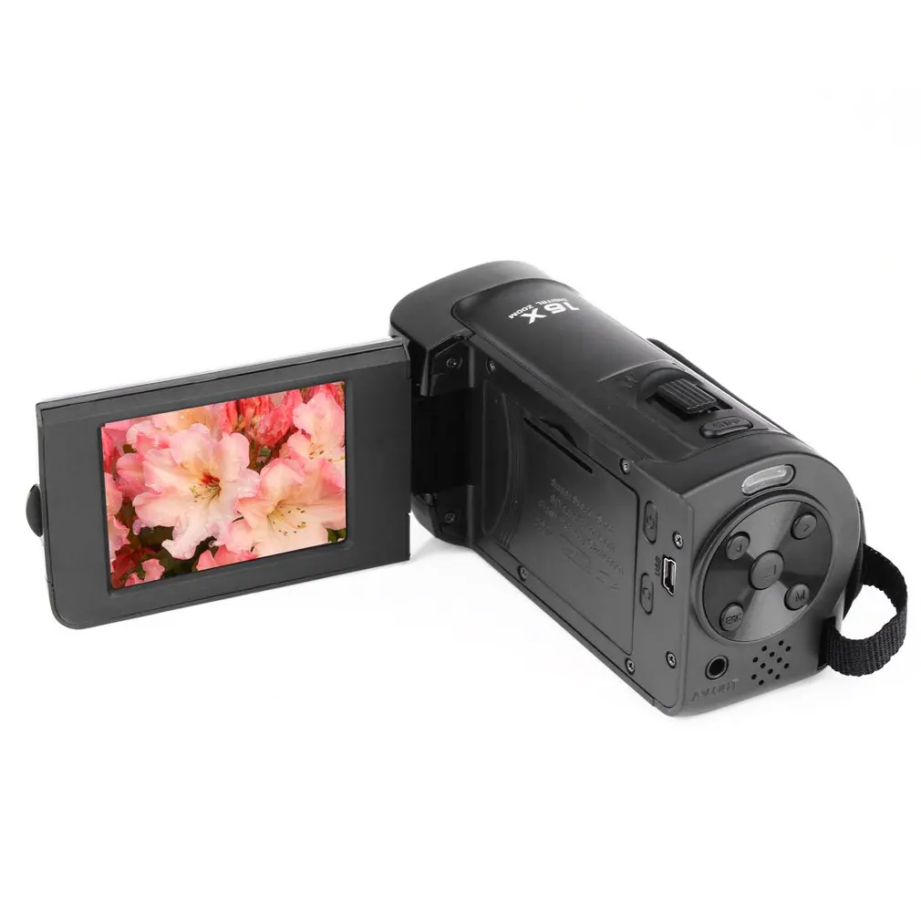1080P Цифровая камера HDV видеокамера 16MP 16x зум COMS сенсор 270 градусов 2,7 дюймов TFT ЖК-экран